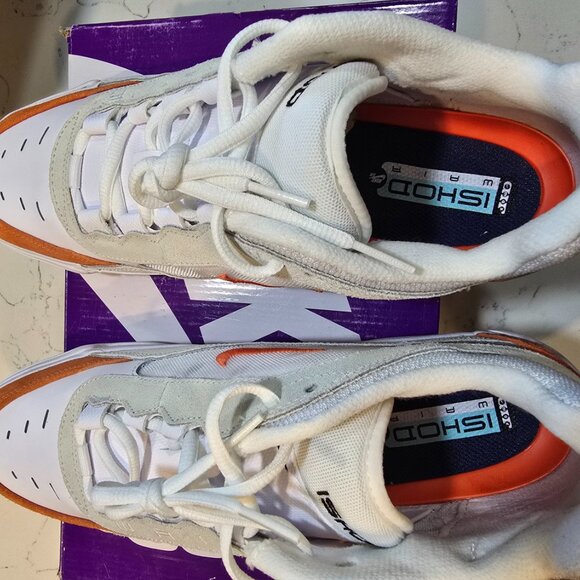 Nike Air Max Ishod Wair Mens SB Summit White & Orange Skate Shoe SZ 10 MENS NEW - Picture 8 of 14